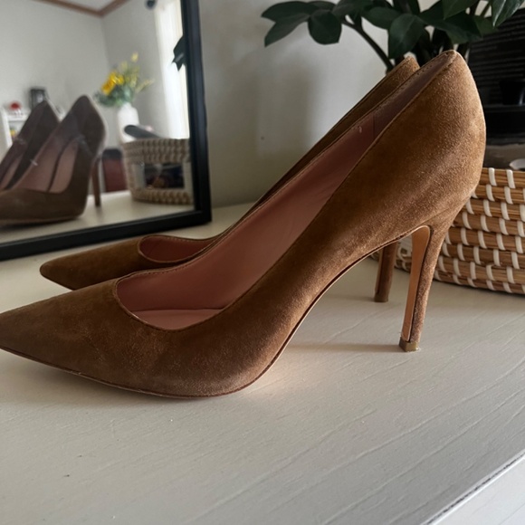 Kate Spade Suede Pointed Toe Heels 7 1/2 - Picture 2 of 8